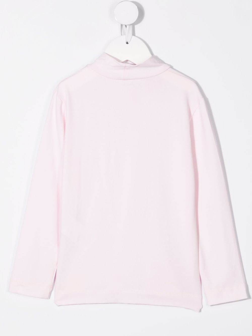 Monnalisa Logo-print Mock Neck Sweatshirt In White