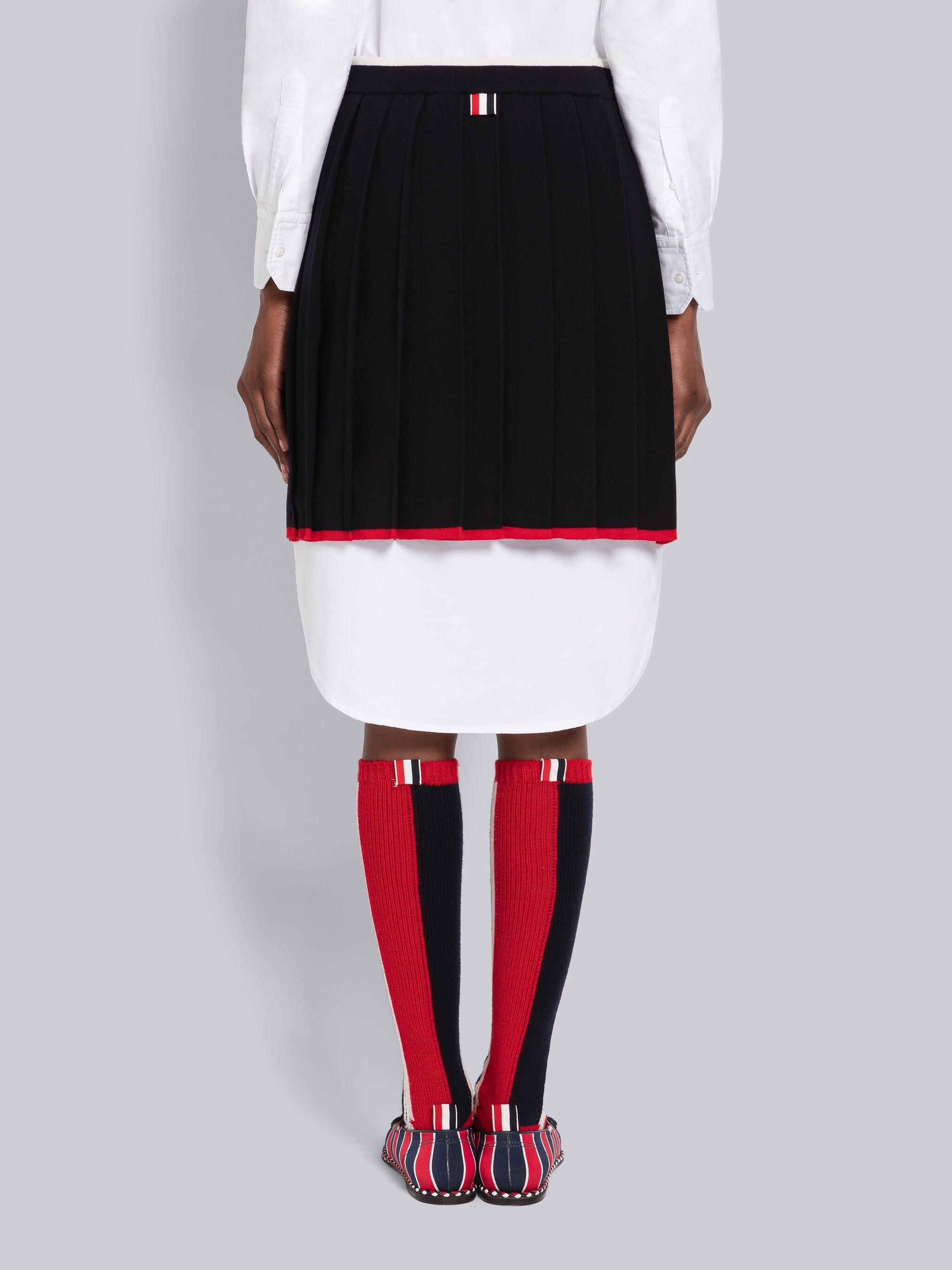 Thom Browne Ripstop Mini Skirt In Black