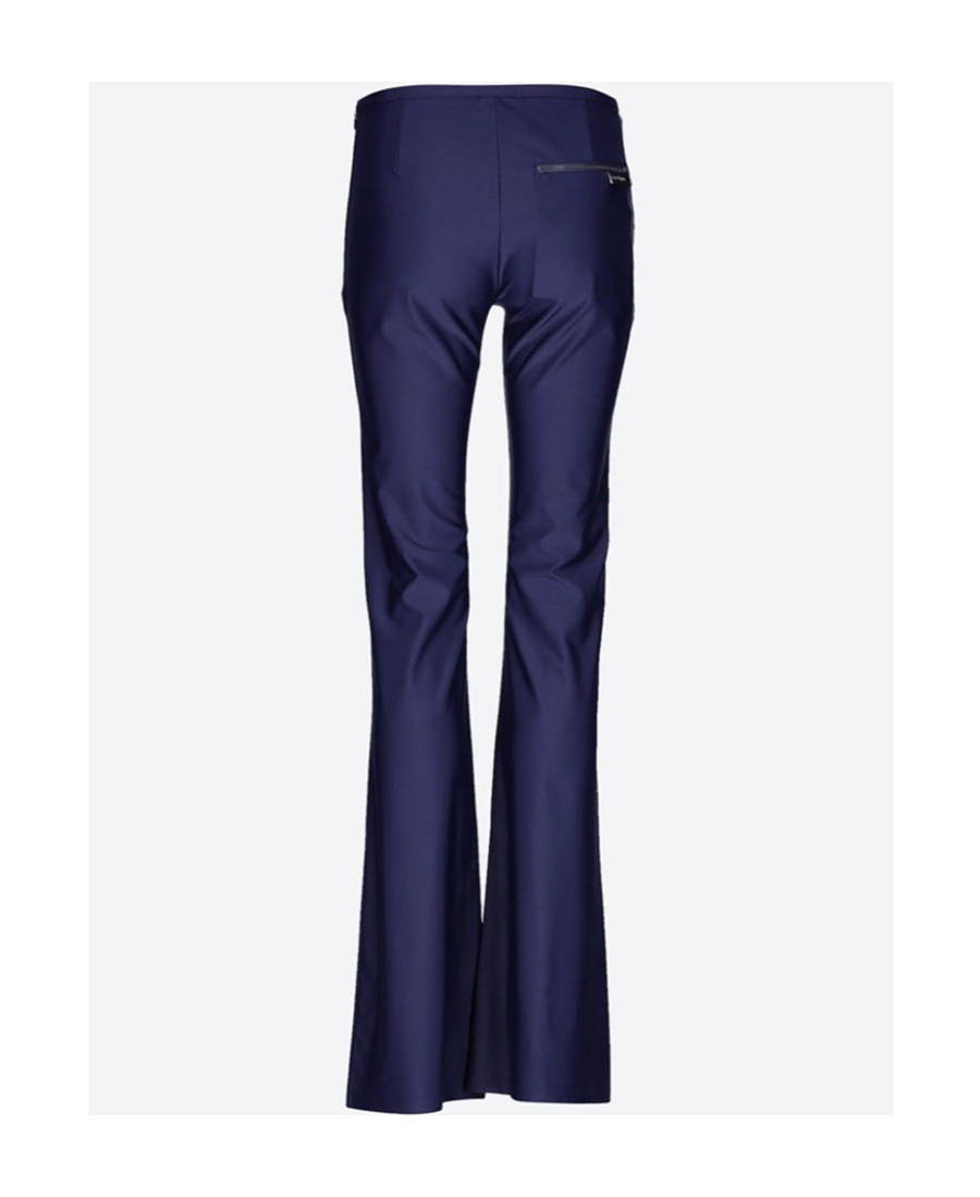 Shop Courrèges Logo Casual Pants In Black