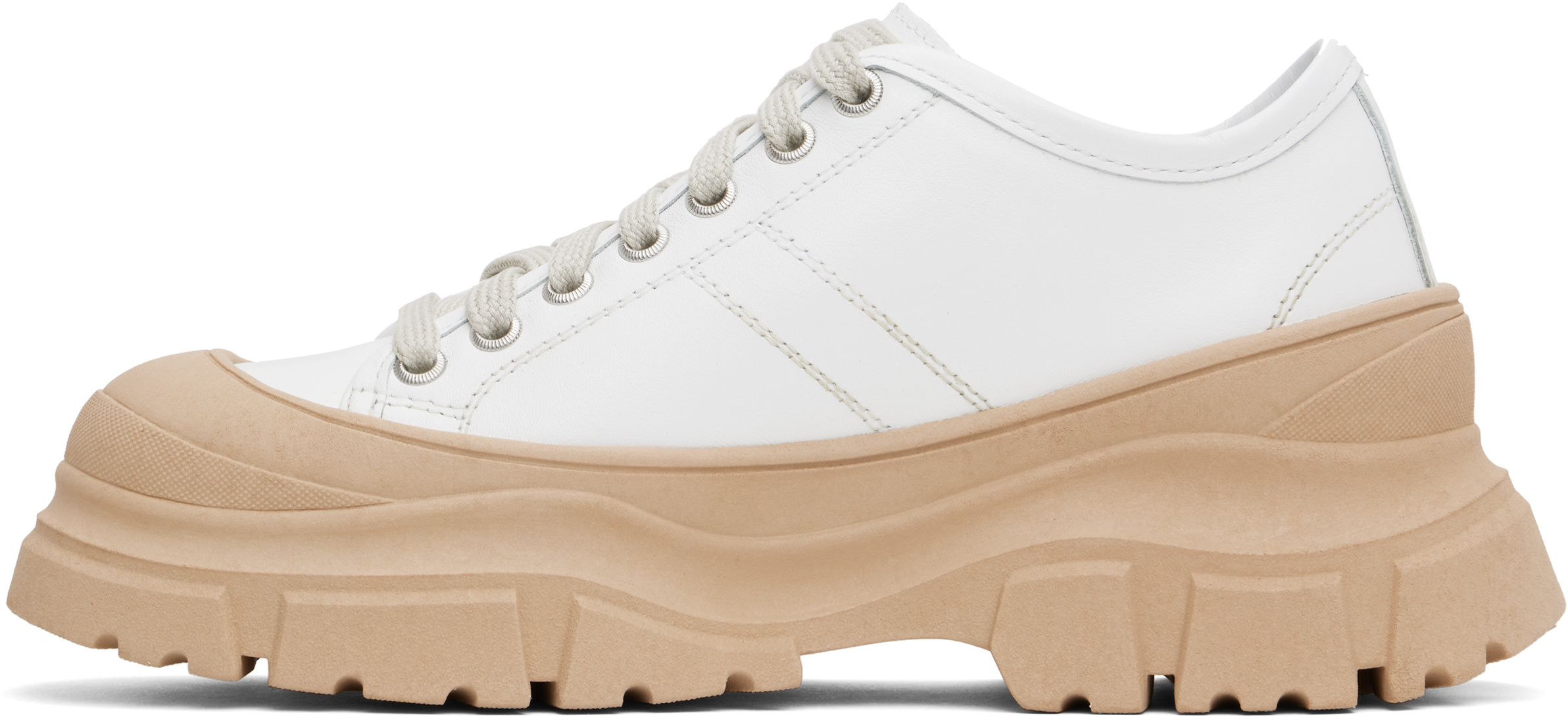 Sofie D'hoore Leather Sneakers In Nude