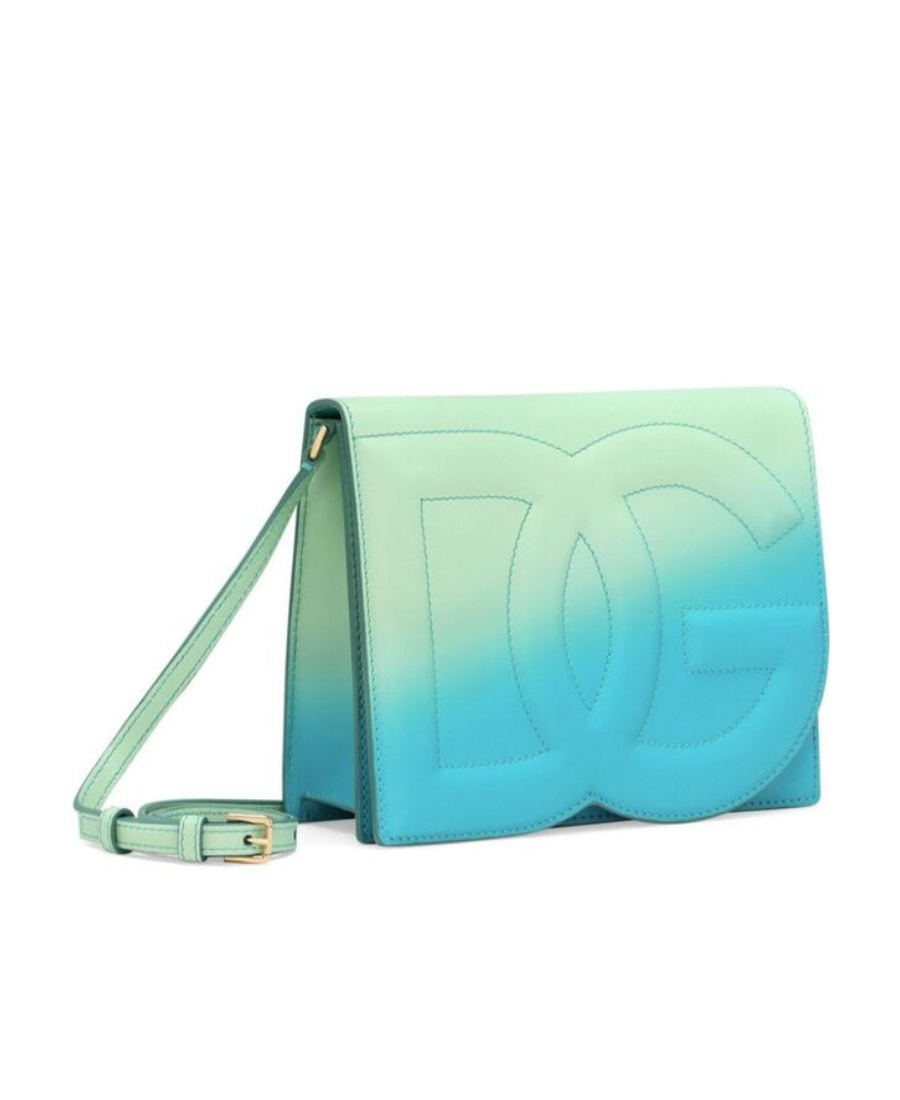 Dolce & Gabbana Dg Logo Gradient-effect Crossbody Bag In Green