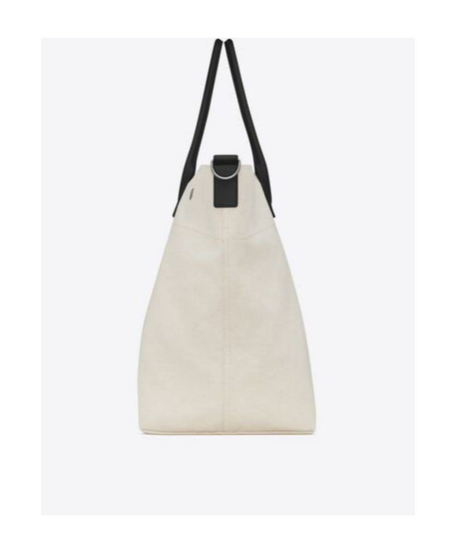 Saint Laurent Rive Gauche Maxi Tote Bag In Nude