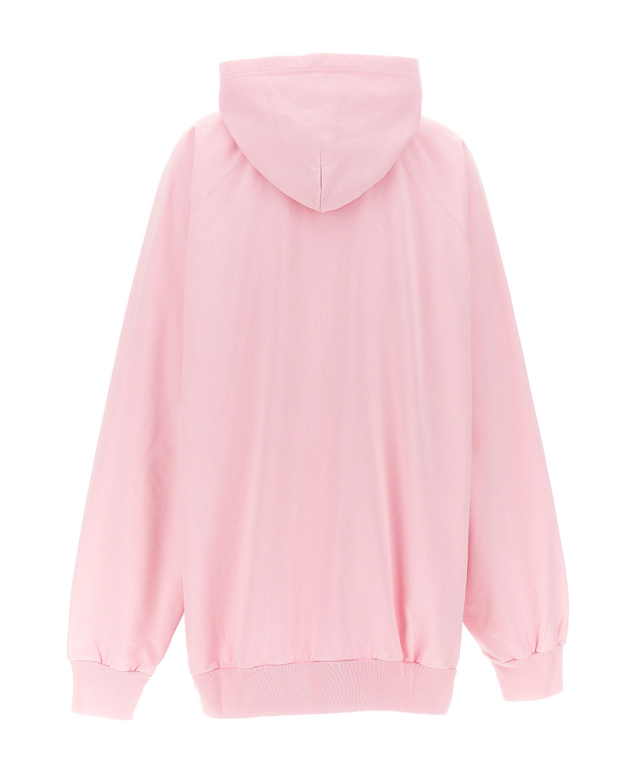 Balenciaga Hoodie With Logo Print In Pink