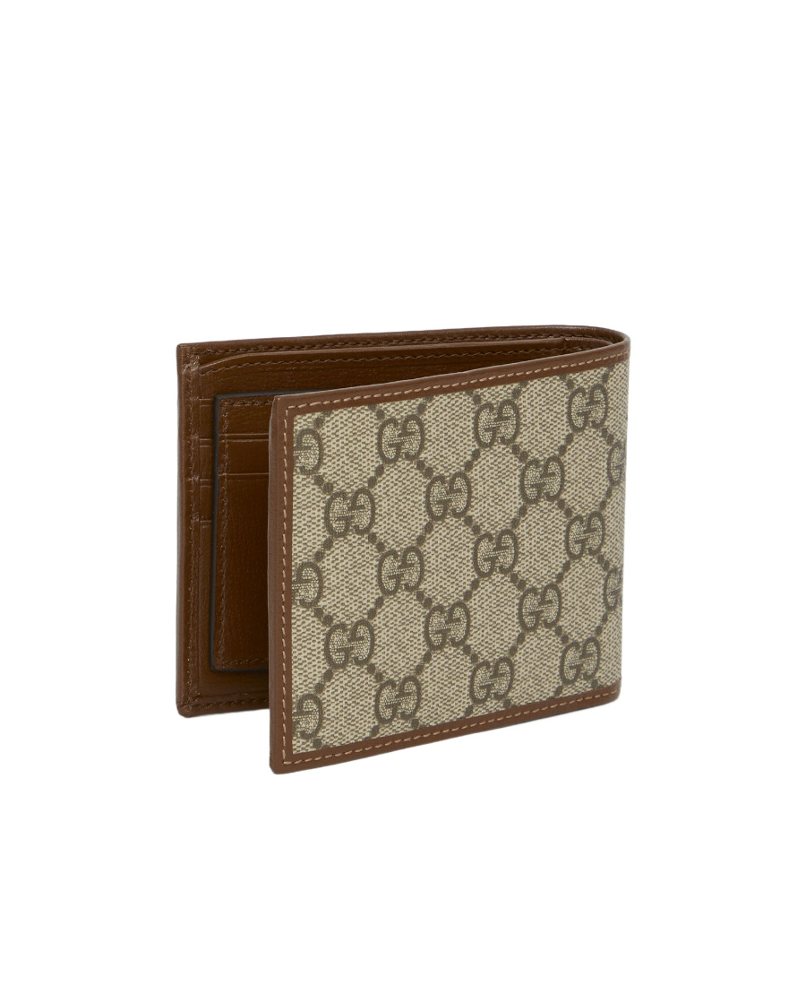 Gucci Interlocking G Logo-plaque Bi-fold Wallet In Nude