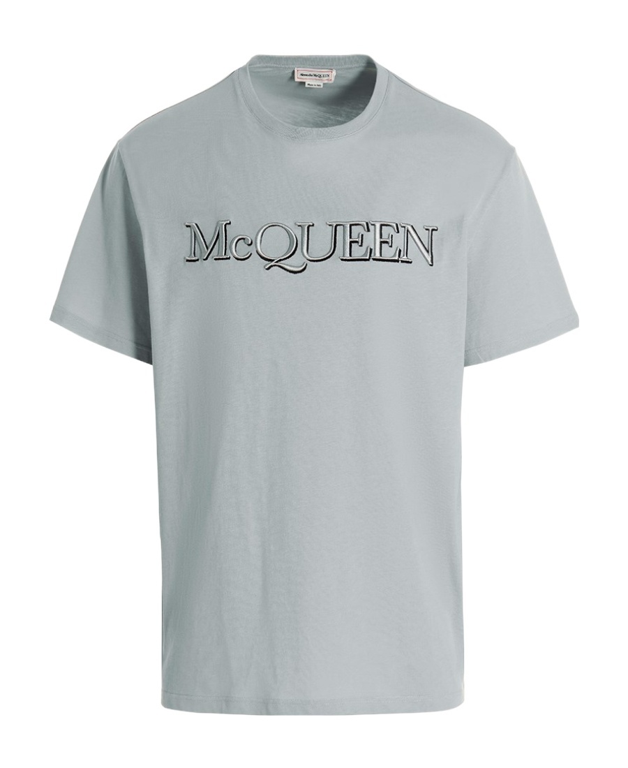 ALEXANDER MCQUEEN ALEXANDER MCQUEEN LOGO PRINTED CREWNECK T-SHIRT