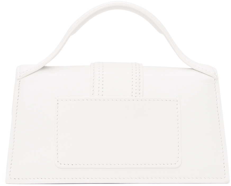 Shop Jacquemus Le Bambino Leather Tote Bag In White