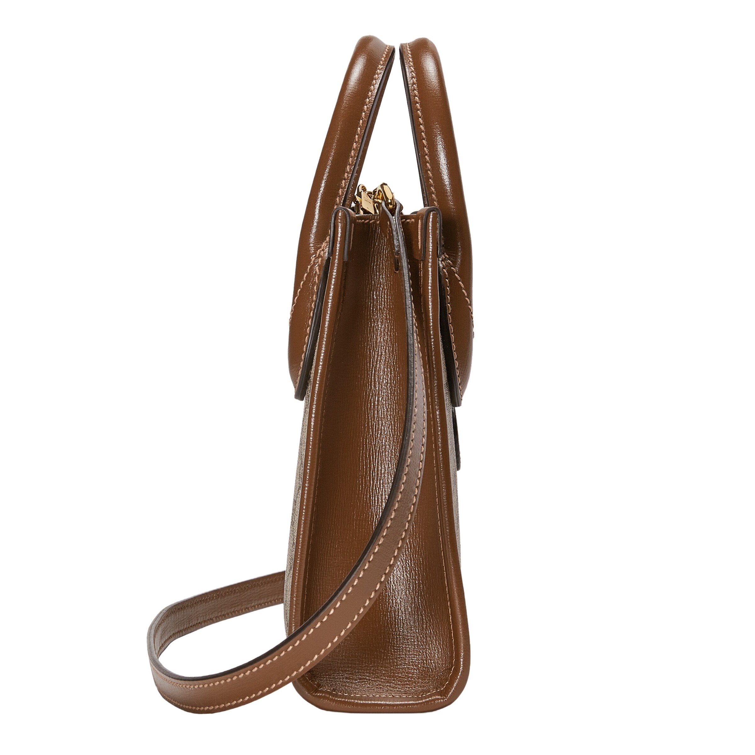 Gucci Mini Gg-canvas And Leather Tote Bag In Nude