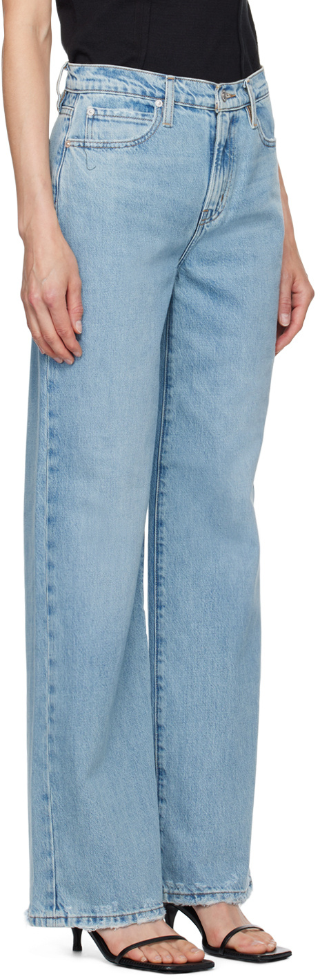 Frame Le Jane Wide-leg Jeans In Blue