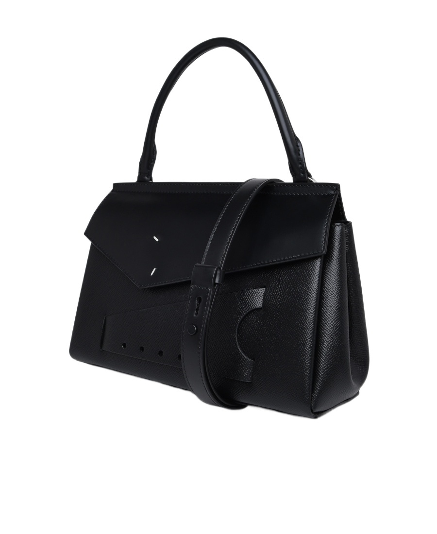 Maison Margiela Small Snatched Classique Tote Bag In Black