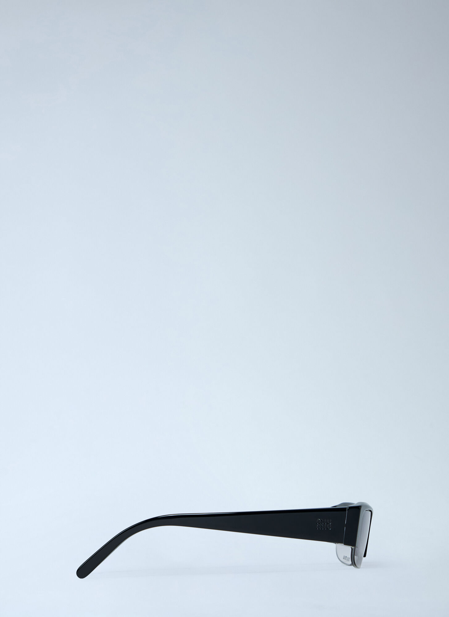 Miu Miu Rectangular Acetate Sunglasses In Blue