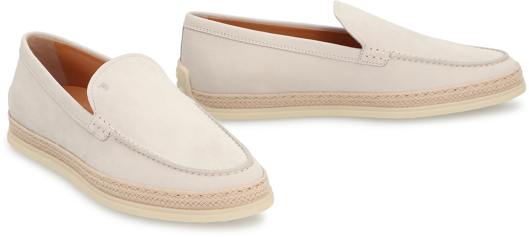 Tod's Round Toe Flat Shoes In Brown