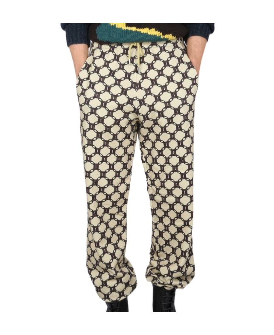 Dries Van Noten Hamer Drawstring Jogging Trousers In Nude