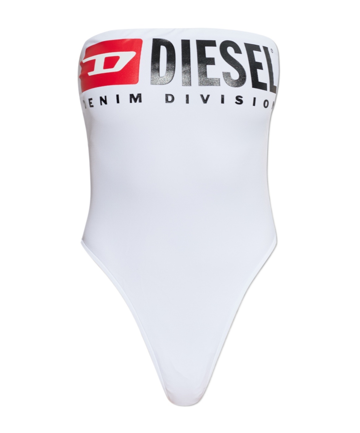 Diesel Cecilia-d-core Logo Band Swimsuit In White