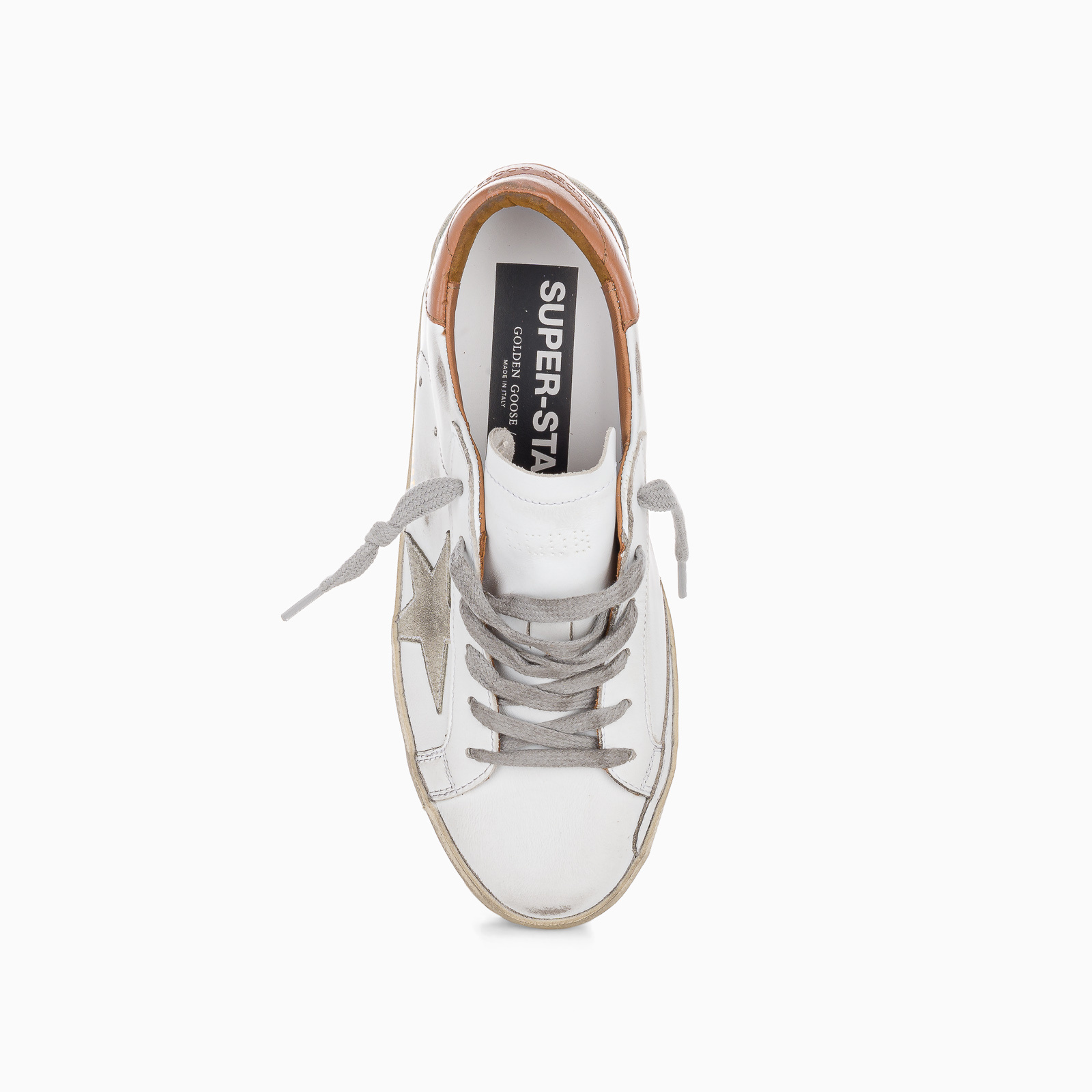 Golden Goose Leather Super-star Sneaker In White