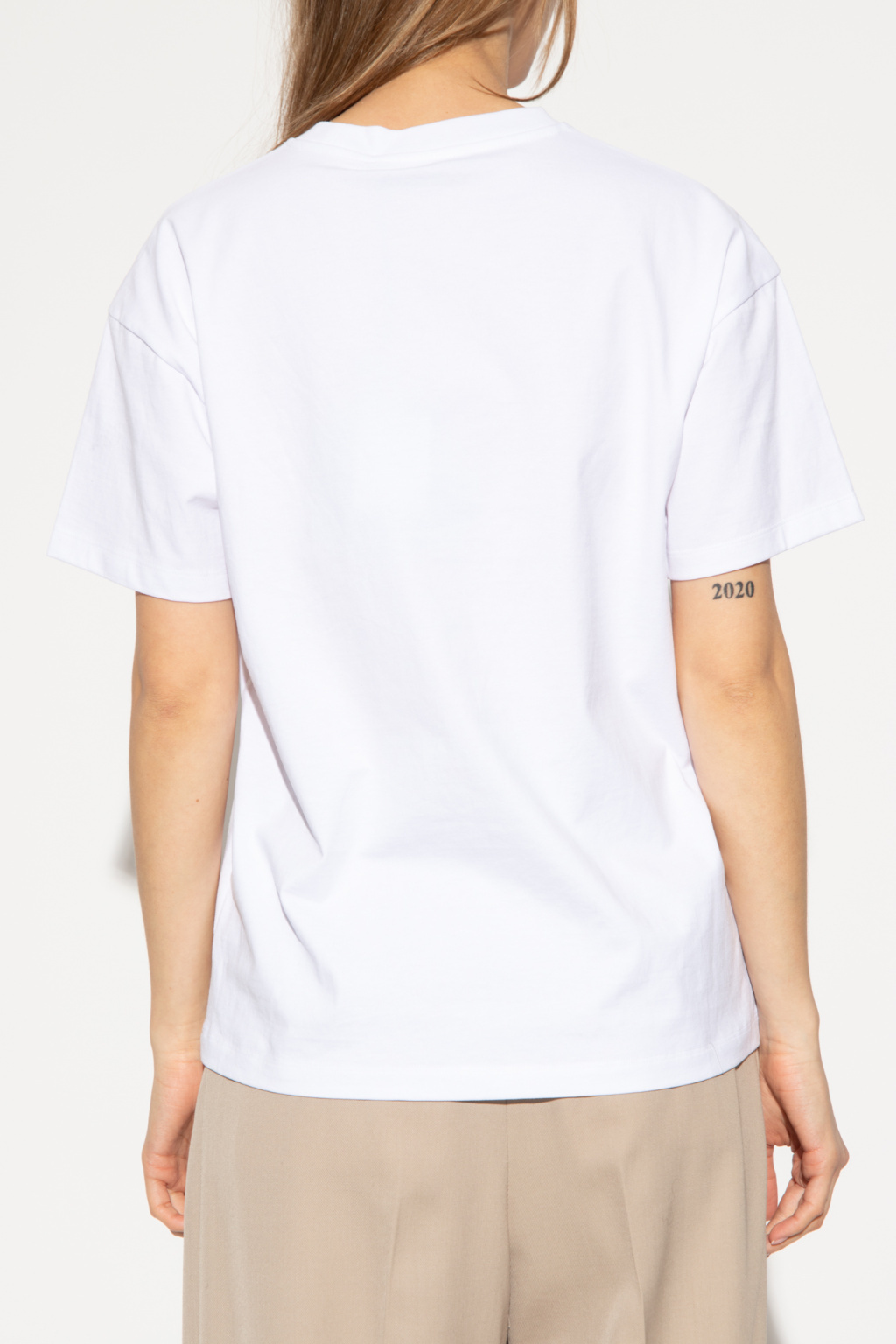 Shop Mcm Round-necked T-shirt In Blue