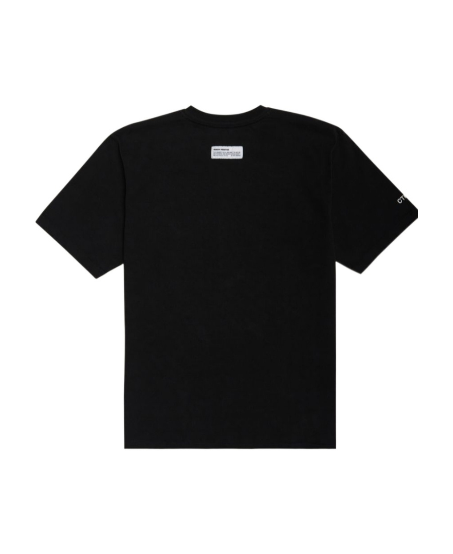 HERON PRESTON SS TEE OS SPLIT HERONS BLACK ORANGE