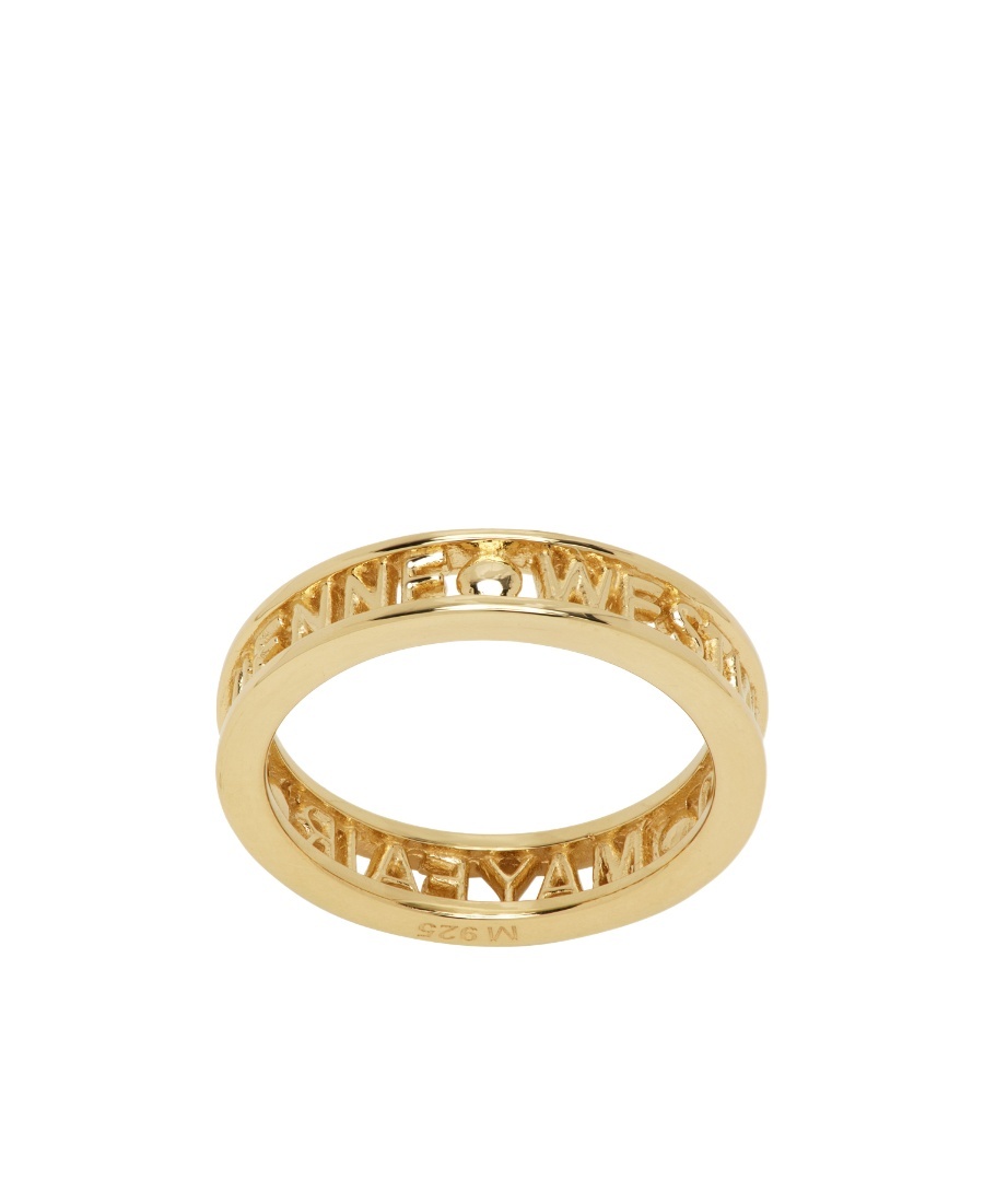 Vivienne Westwood Hollow Ring In Yellow