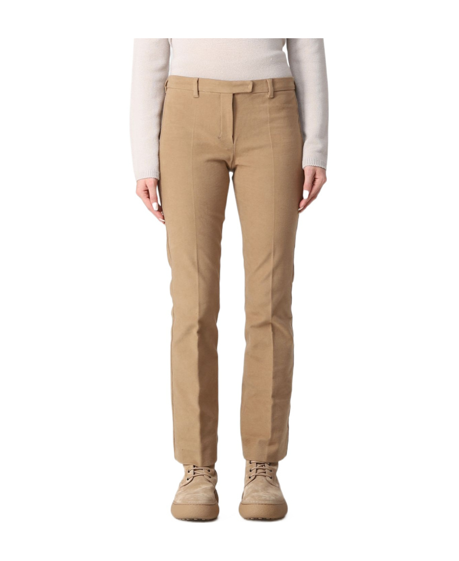 Max Mara Straight Casual Pants In Nude