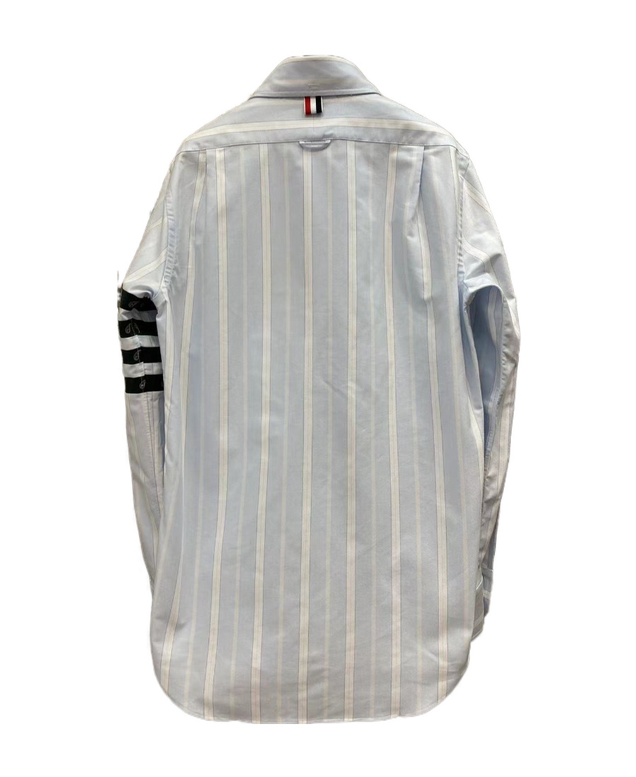 Thom Browne Signature 4-bar Stripe Shirt In Blue