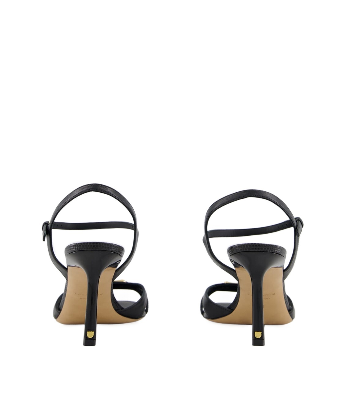 Ferragamo Strappy Sandal With New Vara Buckle In Black