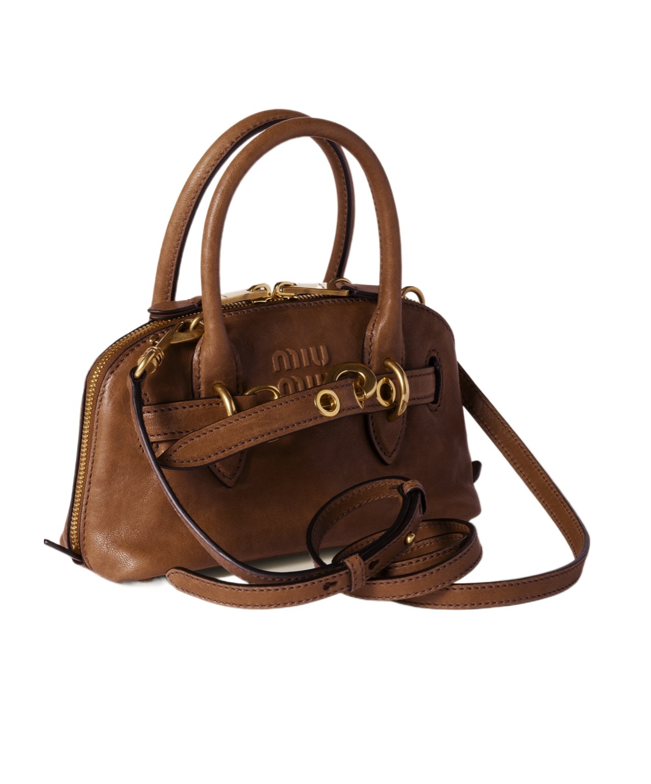 Miu Miu Aventure Nappa Leather Top-handle Bag