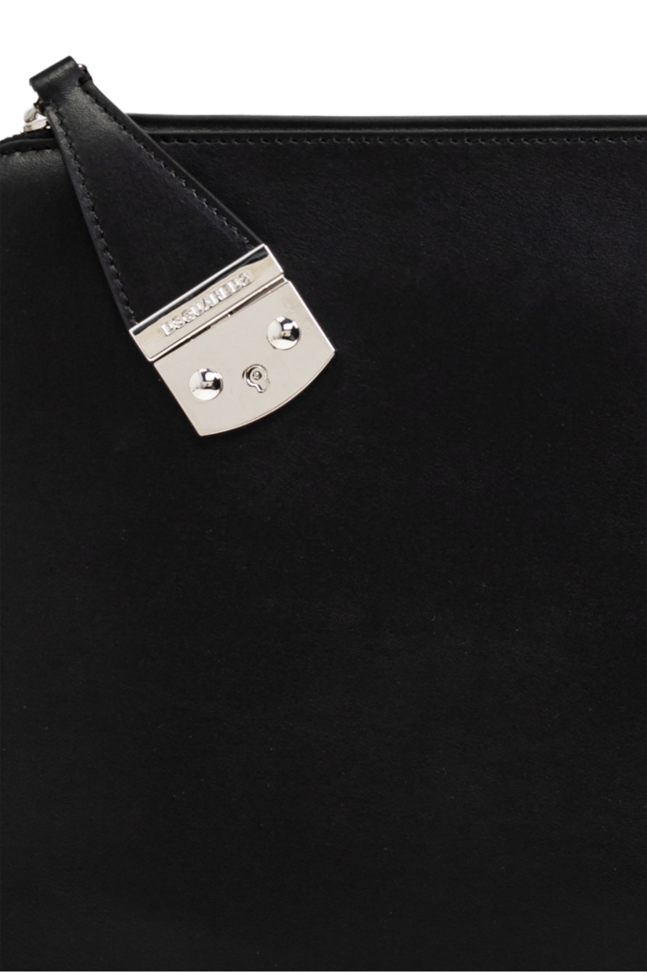 Dsquared2 Leather Briefcase In Black