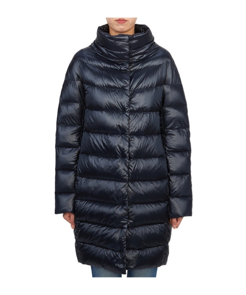 Herno Long-sleeved Down Jacket In Black
