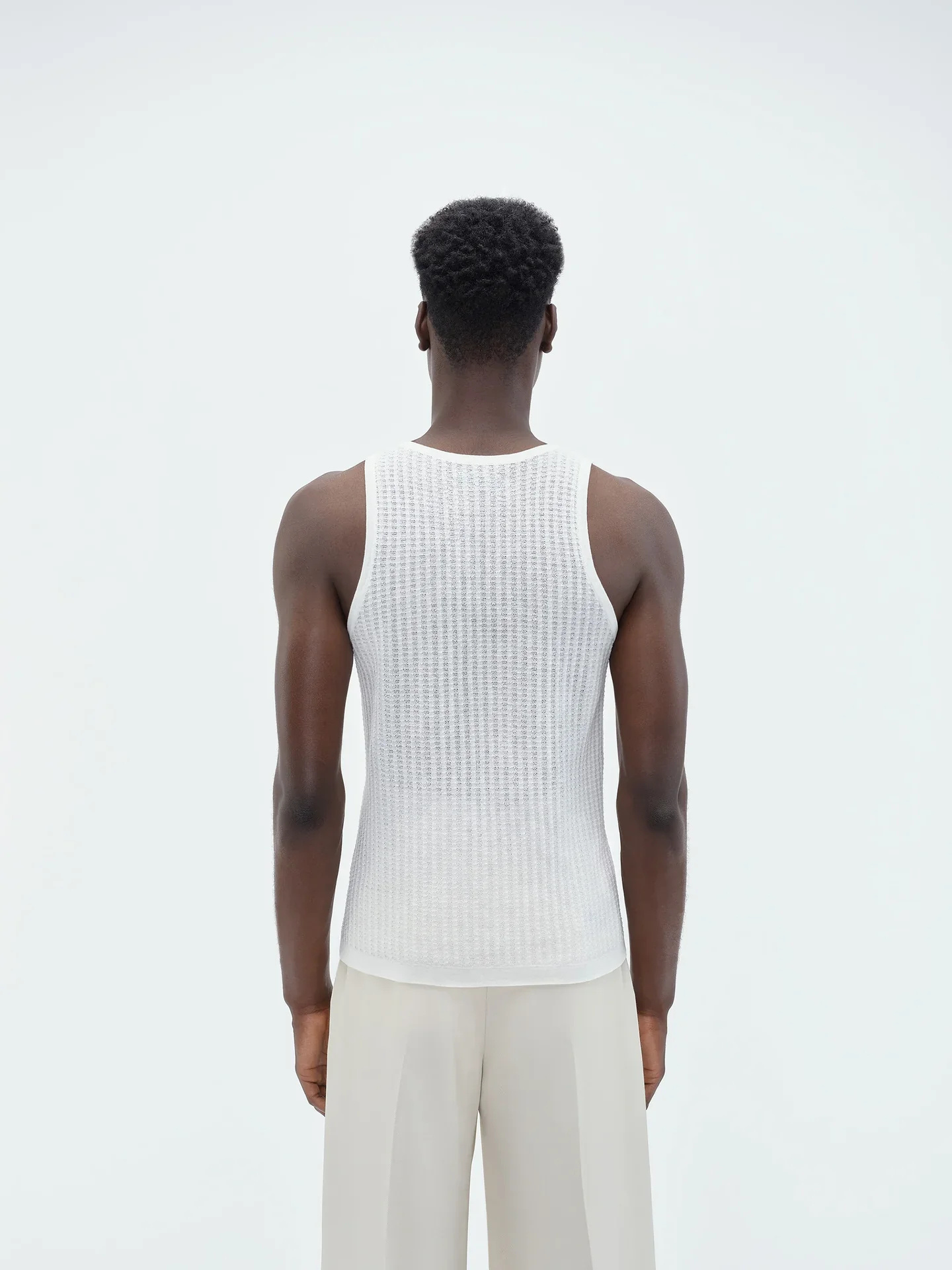 Amiri Waffle Suture Vest In Multicolor