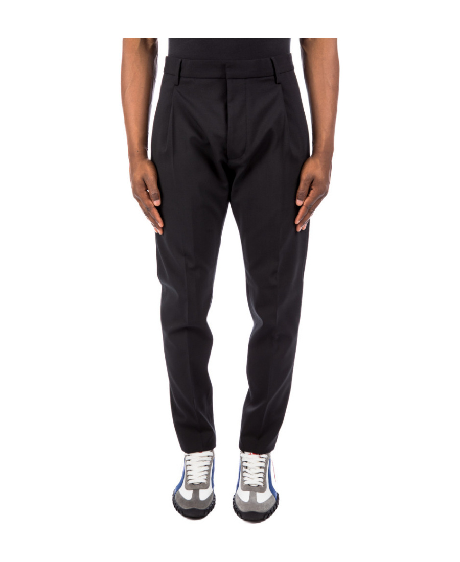 Dsquared2 Cropped Slim-cut Trousers In Black