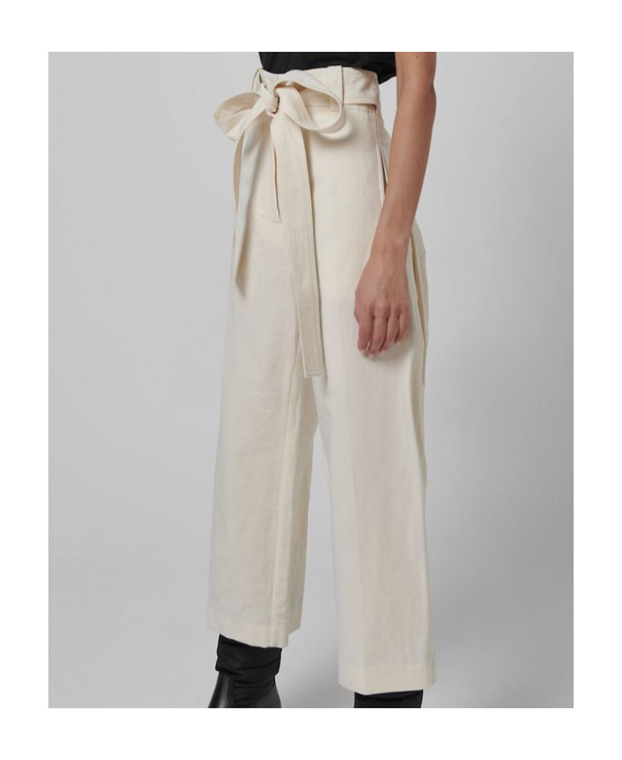 Moncler Wide-leg Casual Pants In White