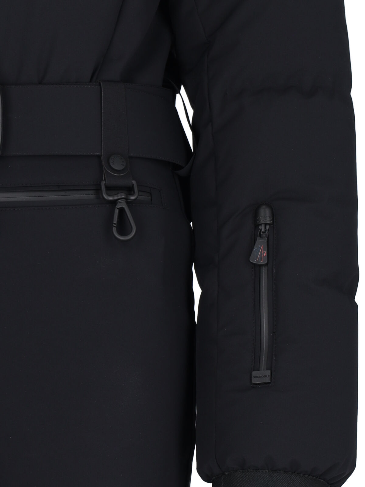 Moncler Down-filled Ski Suit In Black