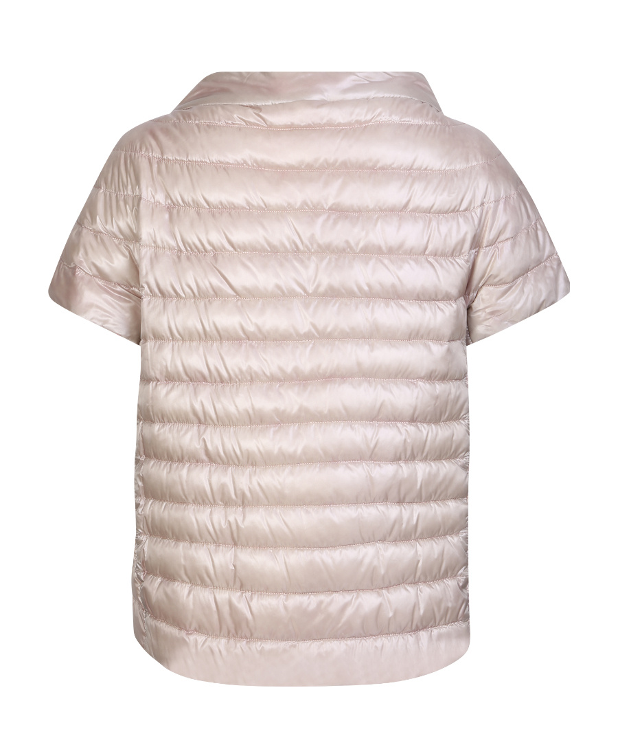 Herno Padded Short-sleeve Jacket In Gold