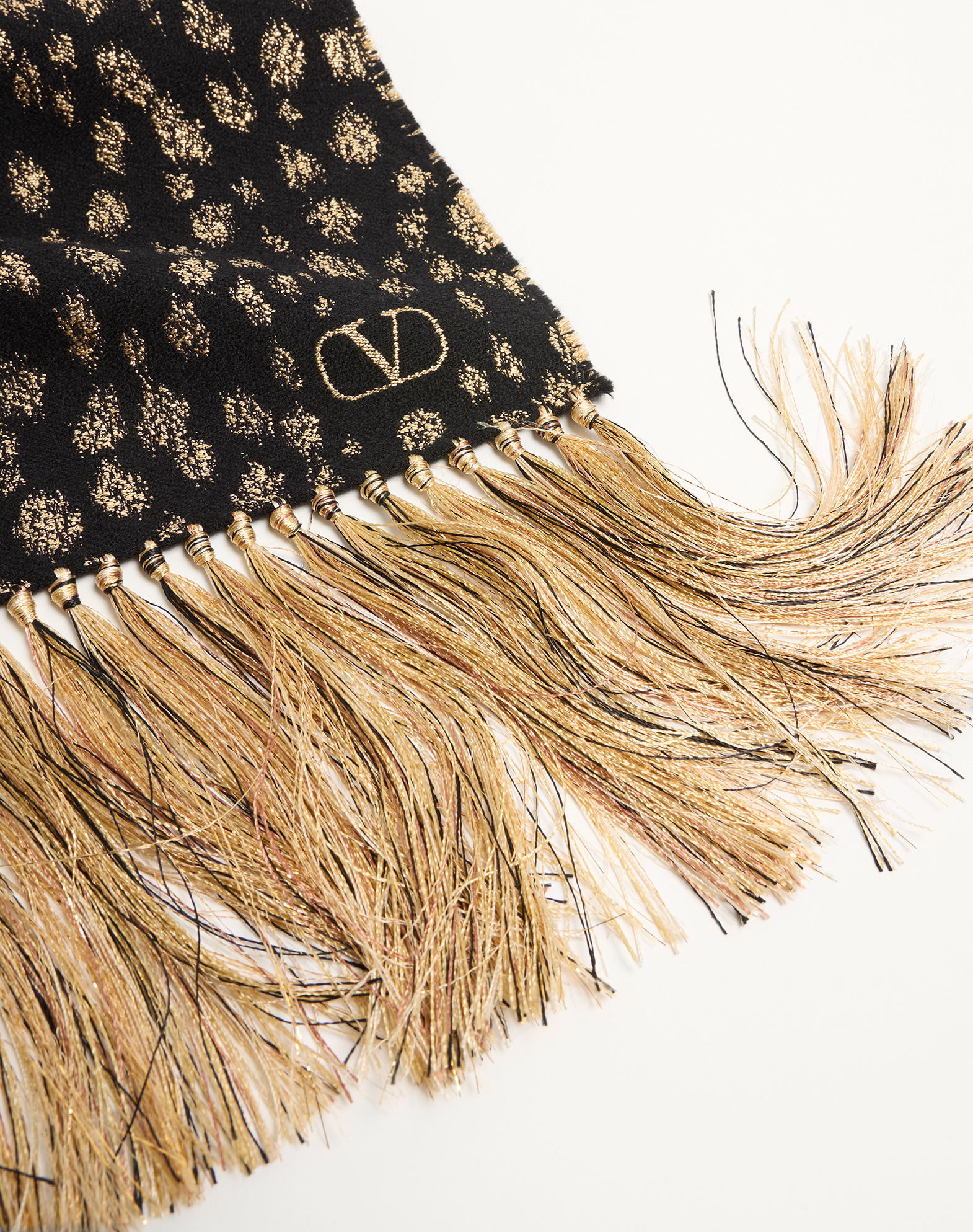 Valentino Fringed Scarf In Multi