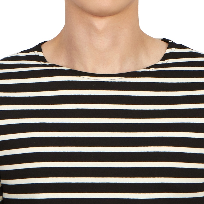 Saint James Striped Short-sleeved T-shirt In Multi