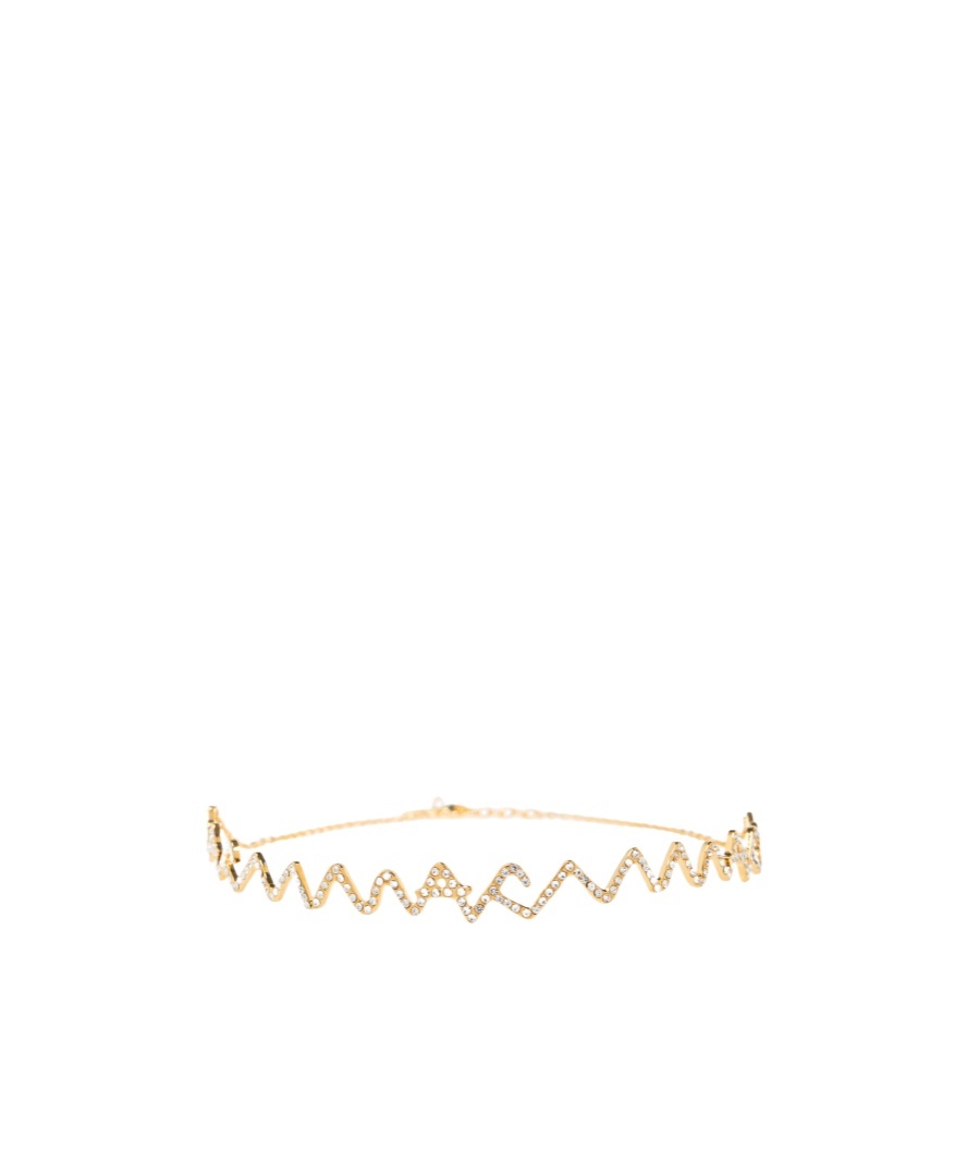 Marni Logo Choker Necklace In Yellow