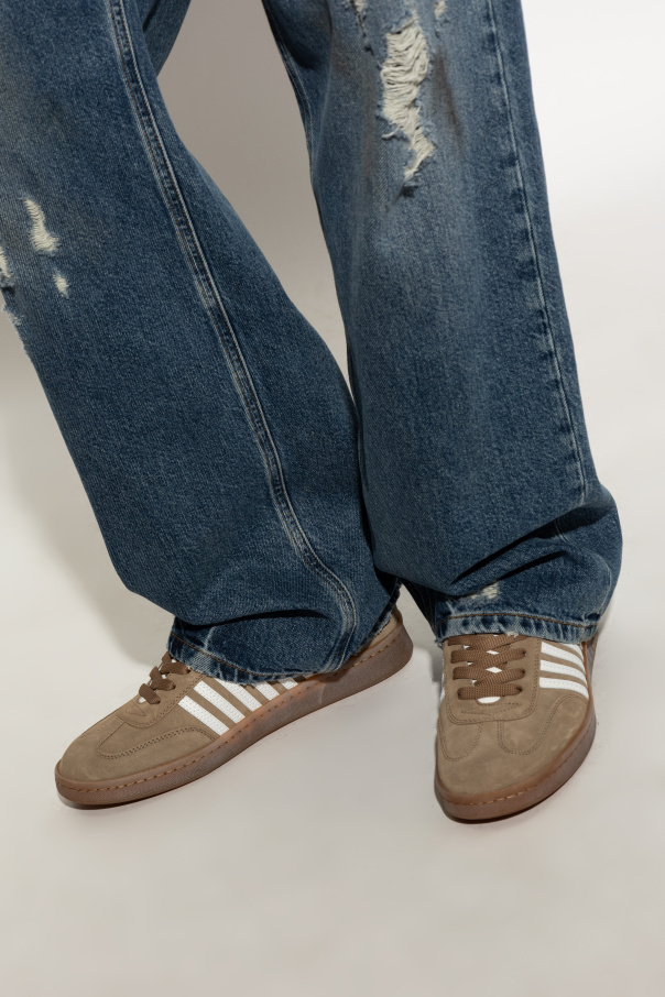 Dsquared2 Boxer Sneakers In Brown