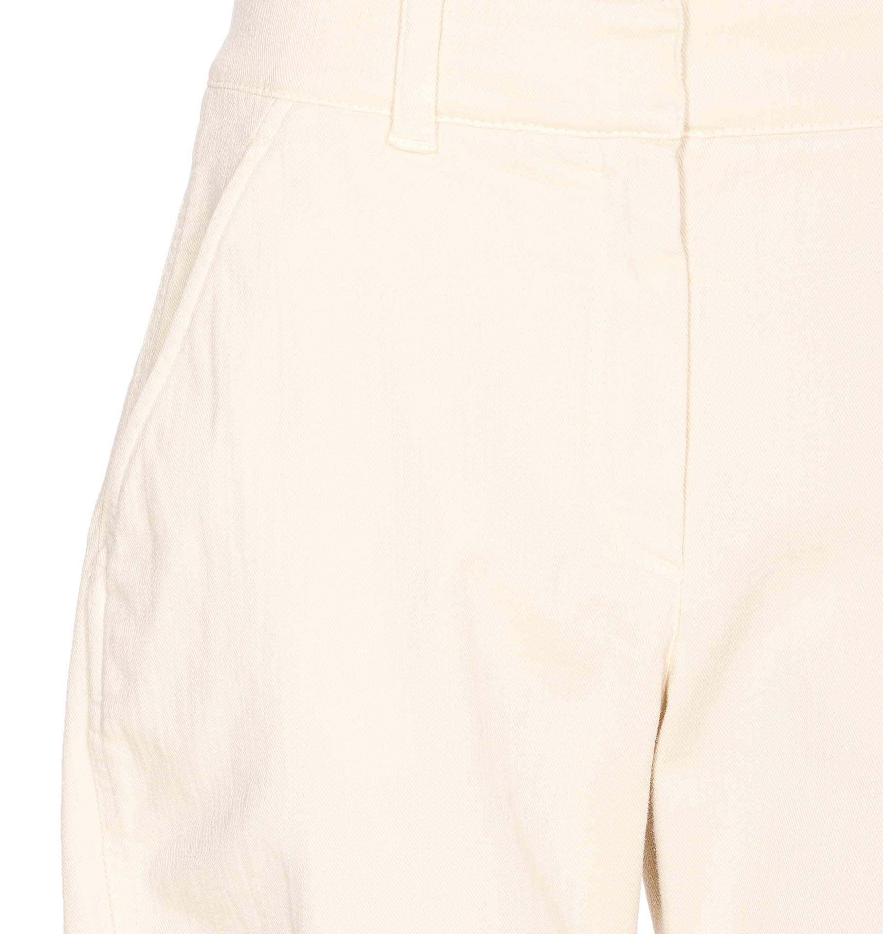 Brunello Cucinelli Casual Pants With Belt Loops In White