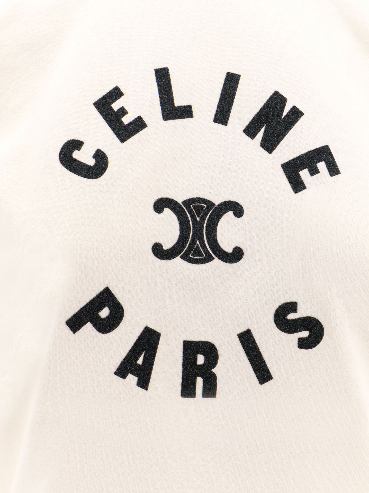 Celine Logo T-shirt In White