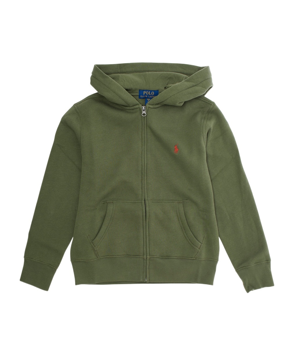 Polo Ralph Lauren Kids Hoodie In Green
