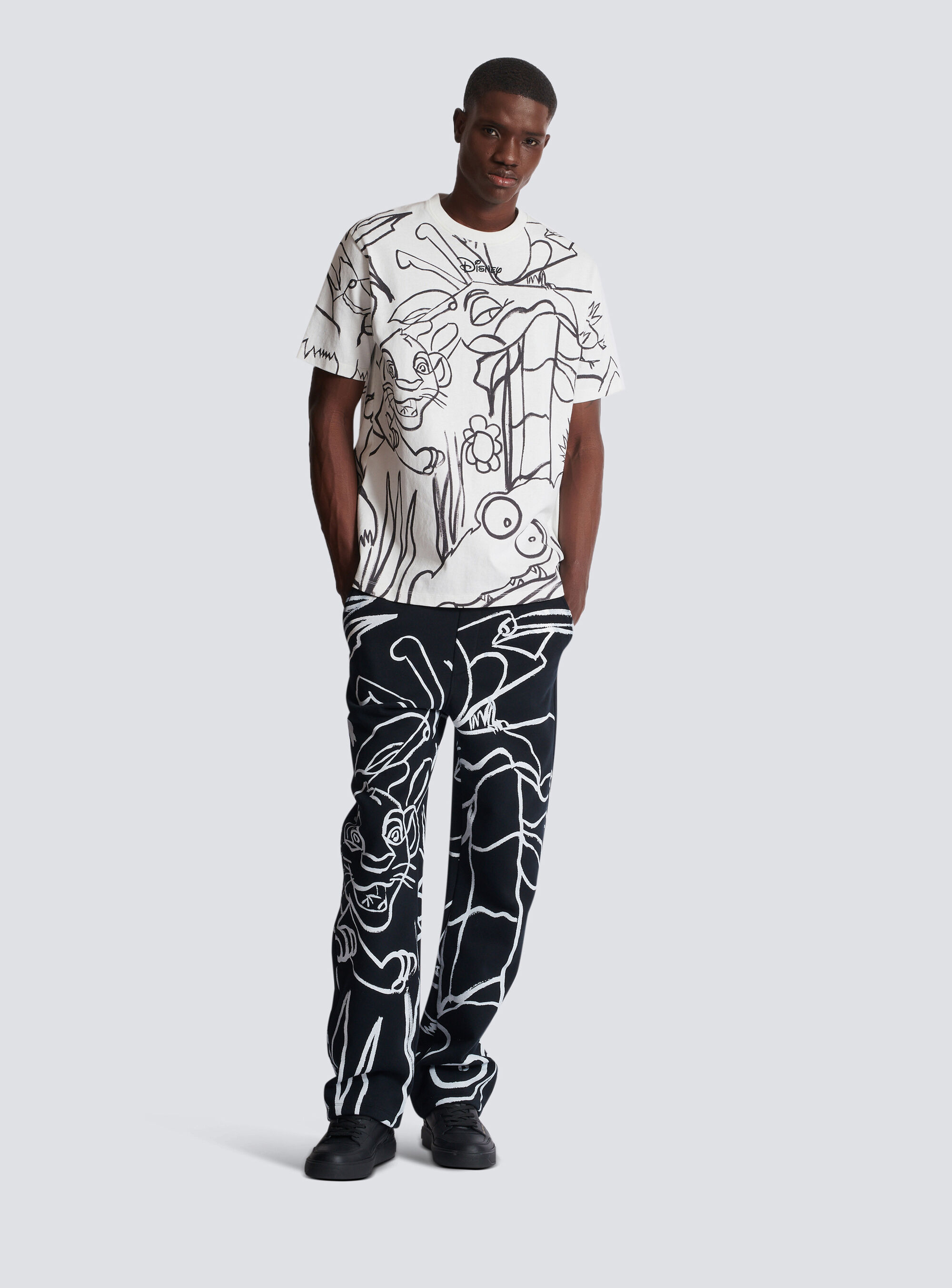 Balmain X Disney The Lion King Sweatpants In Black