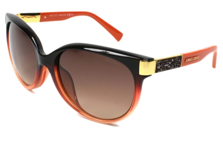 Jimmy Choo Graded Round Sunglasses In Brown