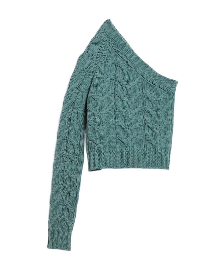 MAX MARA WOOL CASHMERE SHOULDER SWEATER 