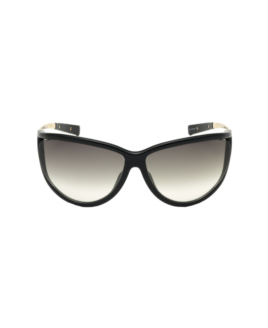 Tom Ford Black Gradient Sunglasses In Gray