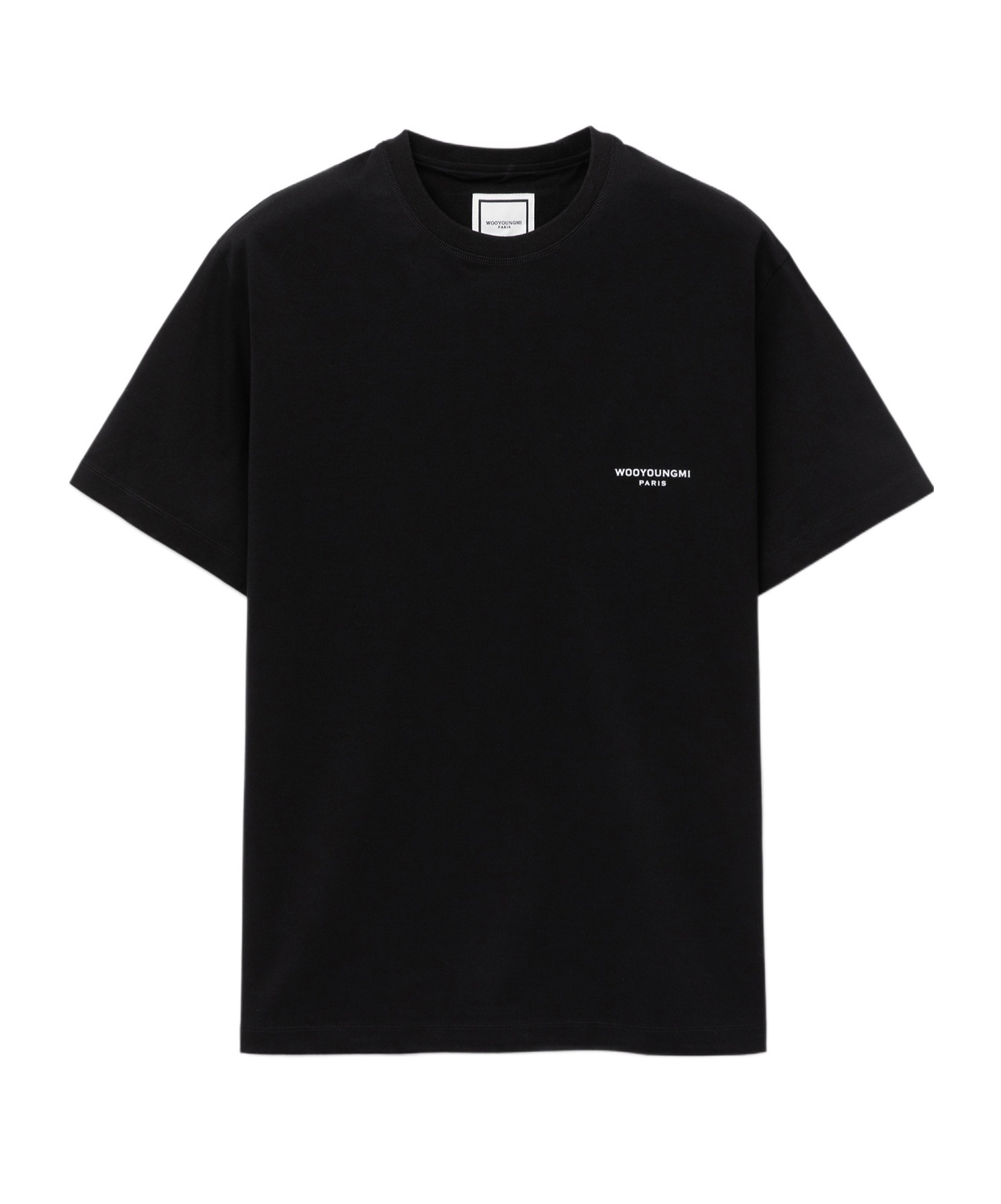 Wooyoungmi Black Light Graphic T-shirt In Black