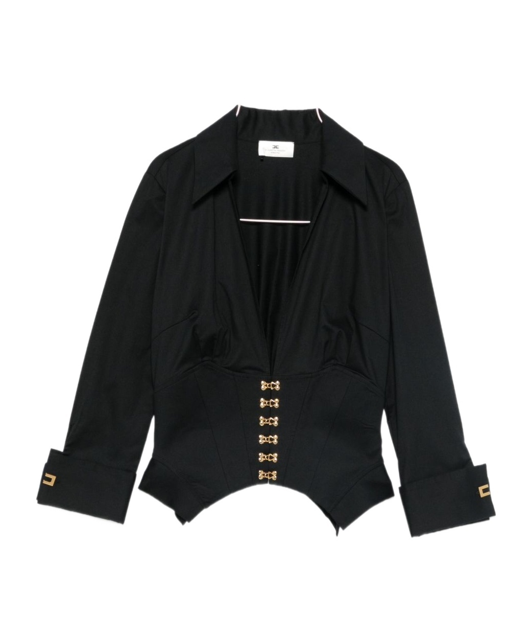 Elisabetta Franchi V-neck Blouse In Black