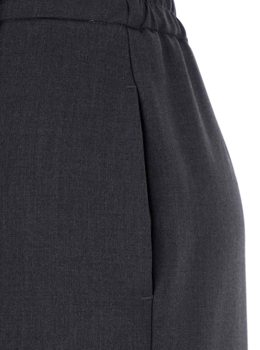 Twinset Logo Half-length Skirt In Gray