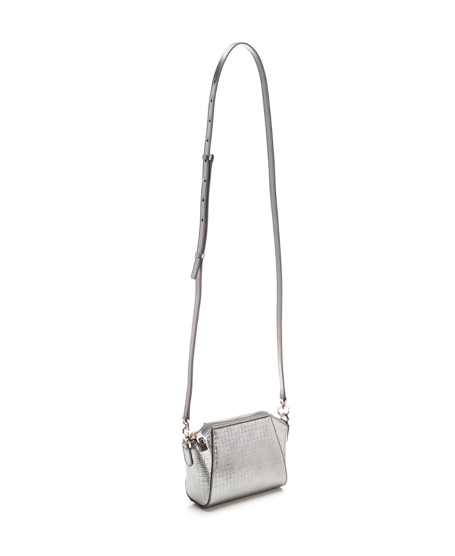Givenchy Nano Antigona Monogram-embossed Crossbody Bag In White