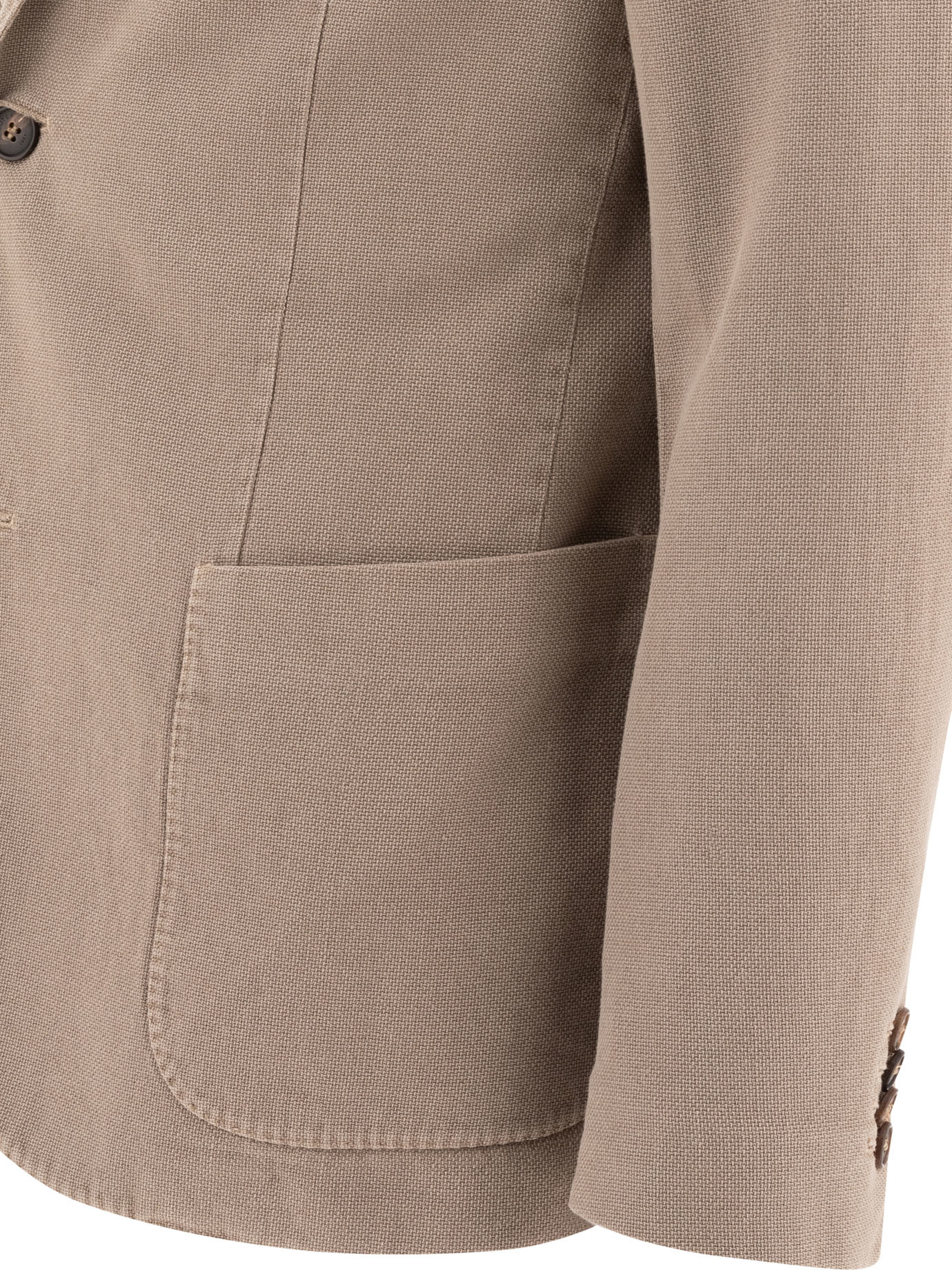 Incotex Long-sleeved Suit Coat In Nude