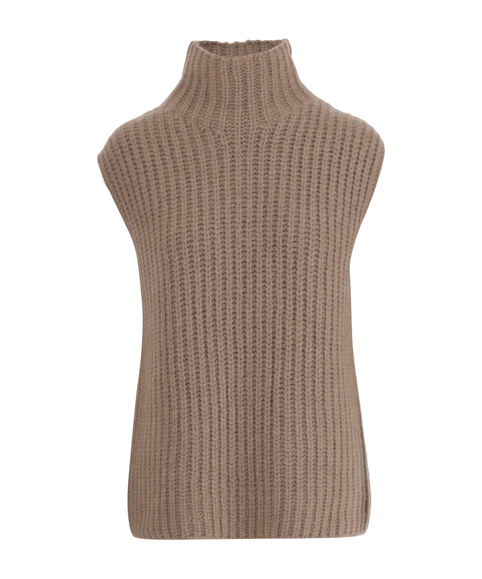 The Row High-neck Sweater In Brown