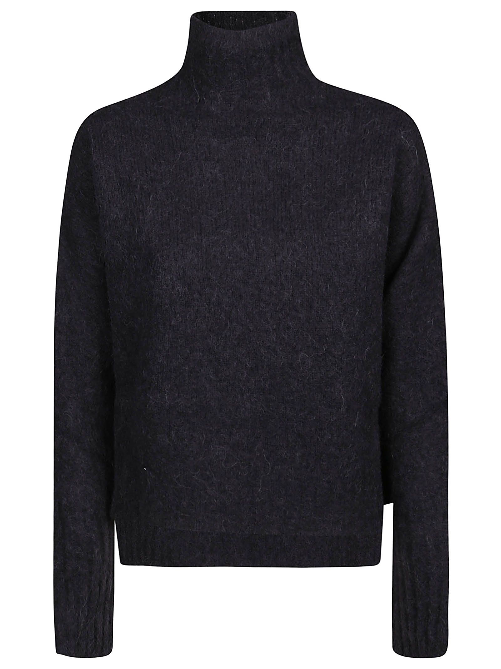 Pinko High-necked Pullover In Black